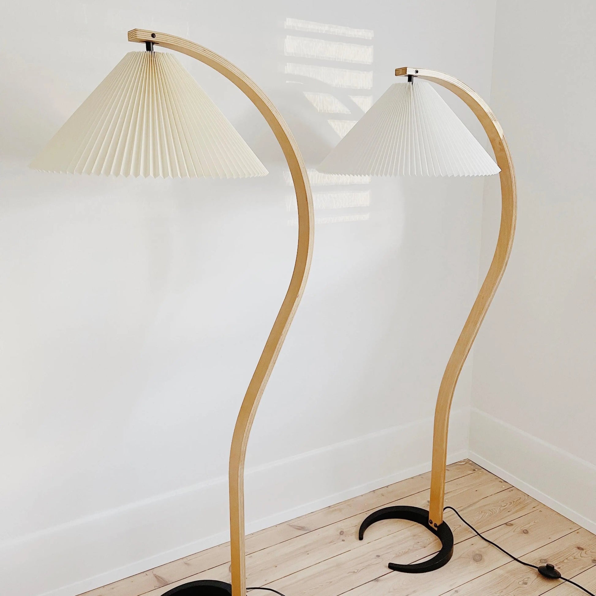 Nuage Interiors Pleated Floor Lamp - White Shade