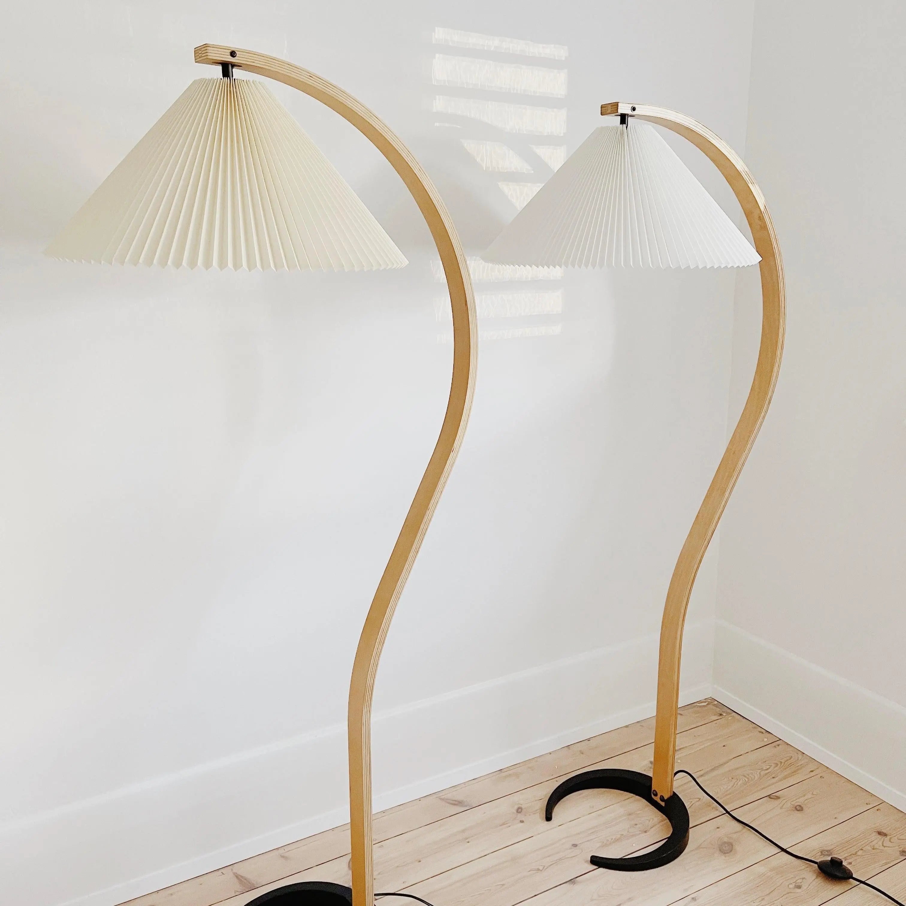 Nuage Interiors Pleated Floor Lamp - White Shade