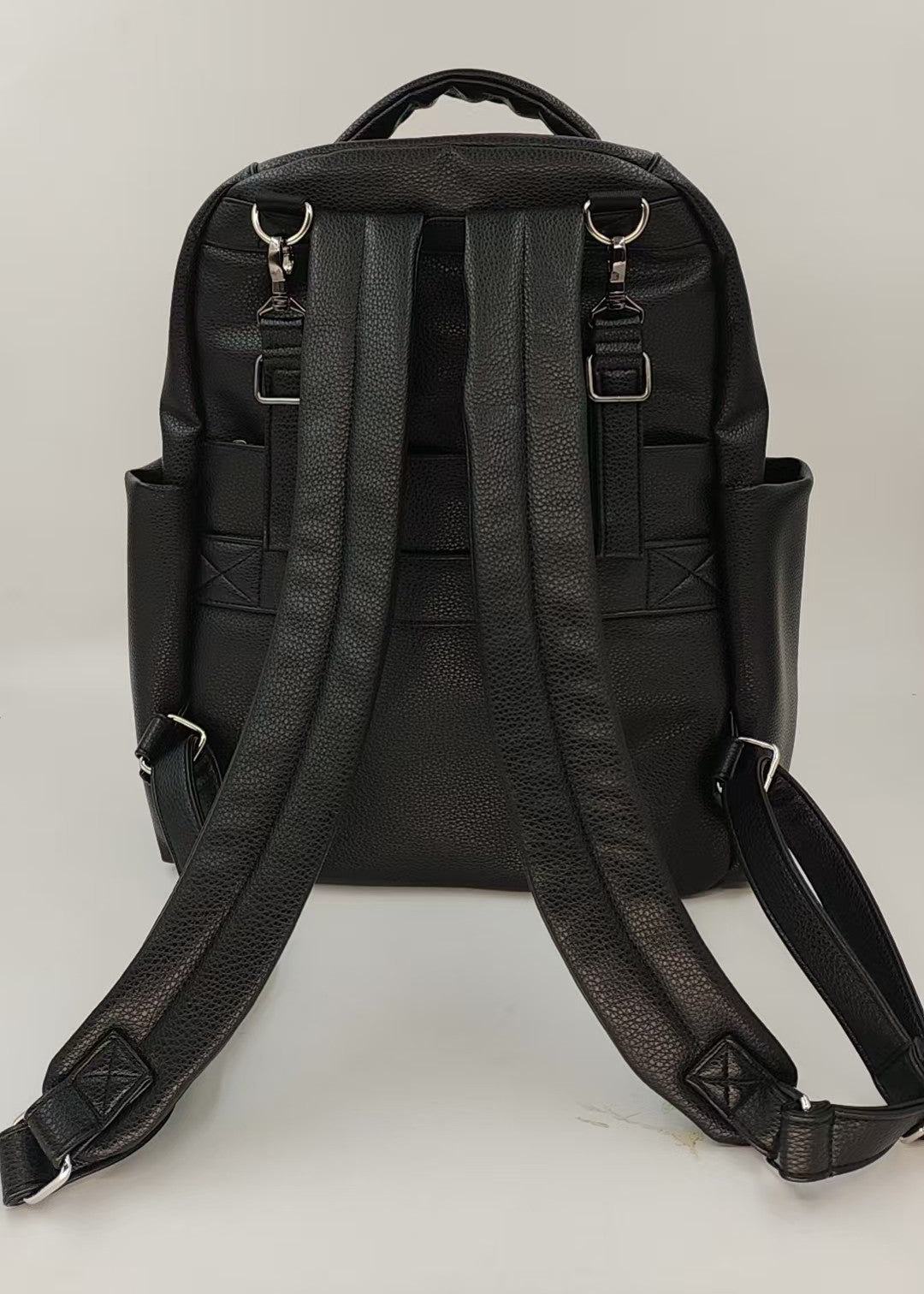 Coco Mae Sienna nappy backpack back straps, Black