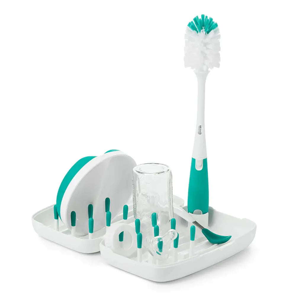 OXO Tot On The Go Drying Rack & Bottle Brush