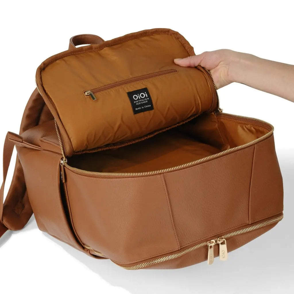 OiOi Multitasker Nappy Backpack Vegan Leather