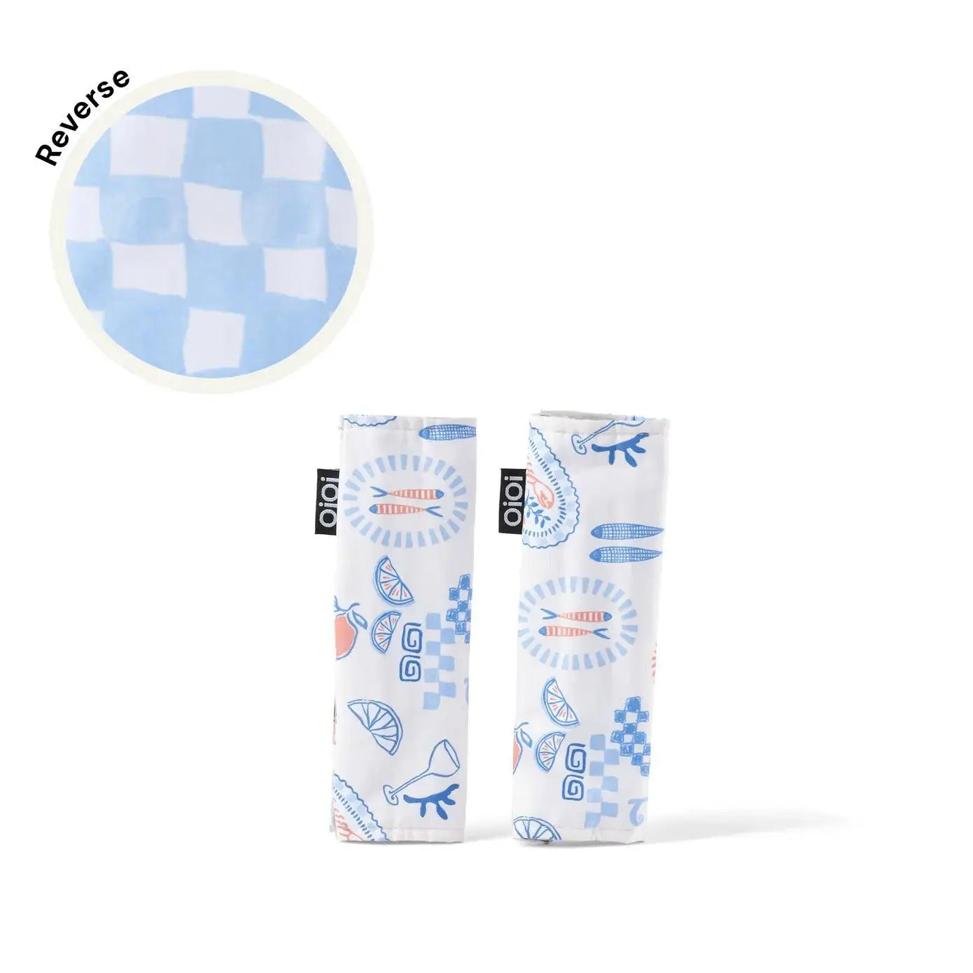 OiOi Reversible Pram Harness Cover Set