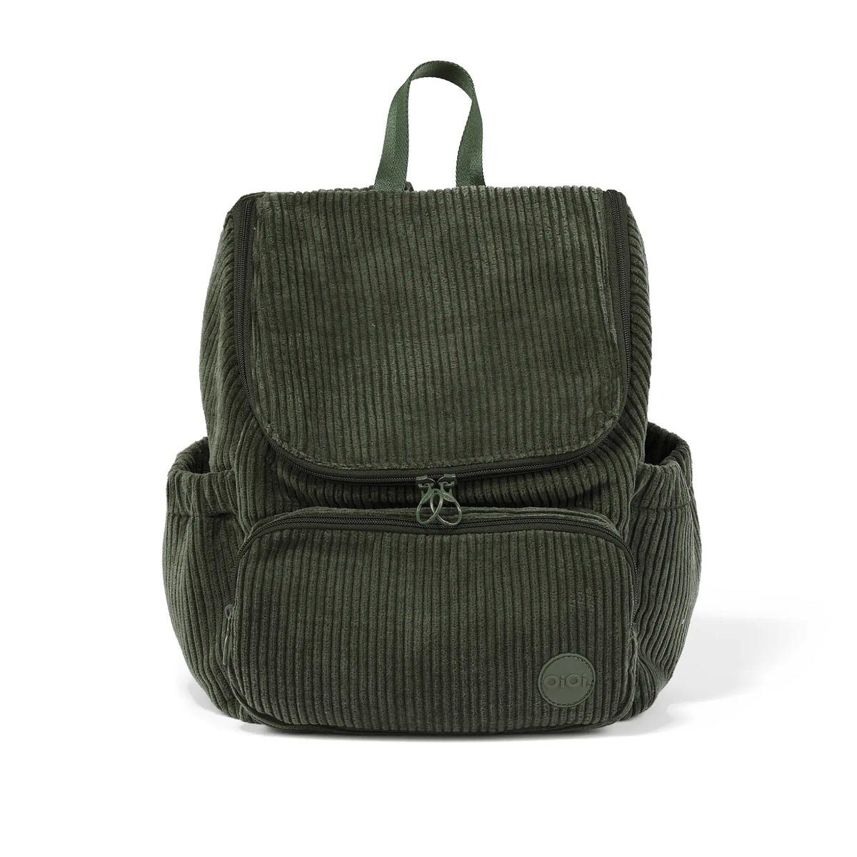 OiOi Signature Kids Backpack in Moss Green corduroy