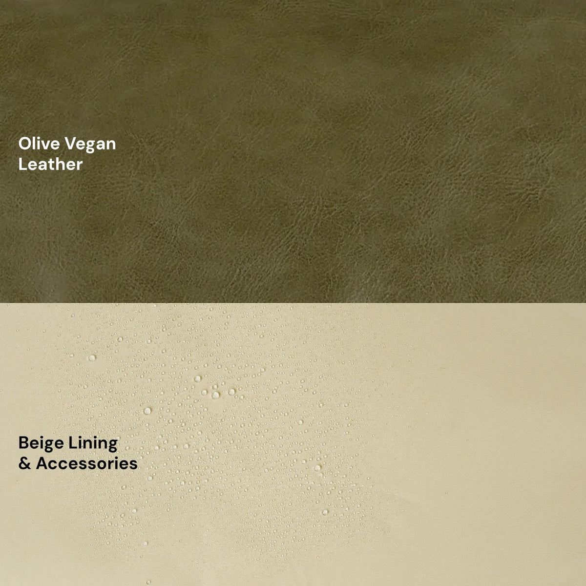 Signature Nappy Backpack - Olive Vegan Leather