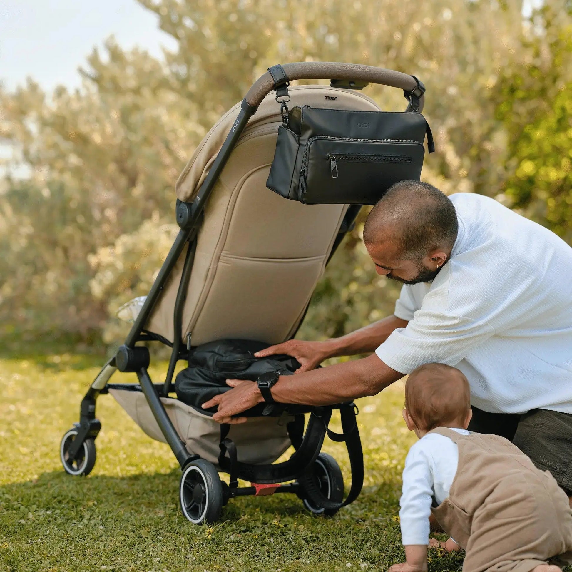 OiOi Traveller Nappy Backpack - Black Weatherproof