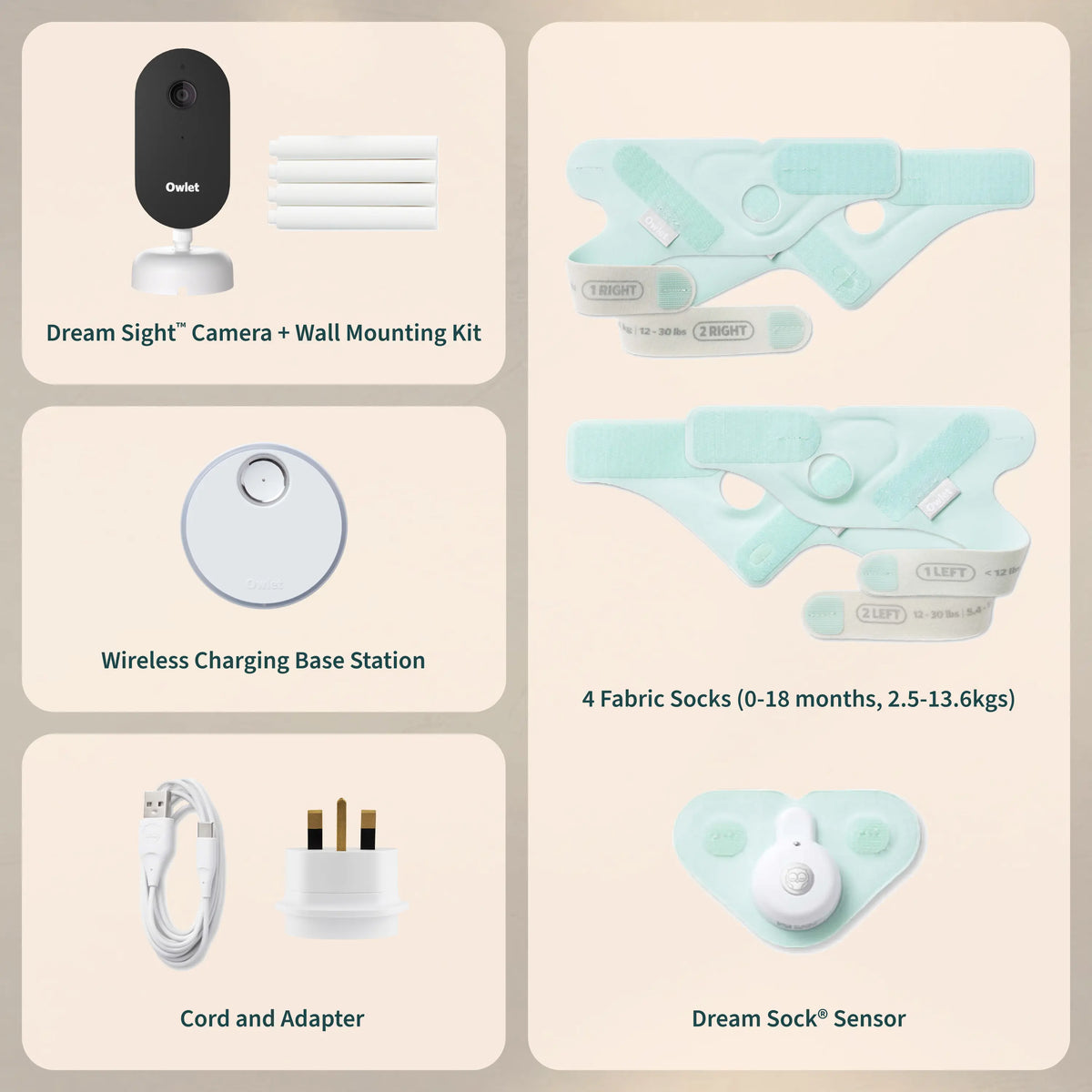 Dream Duo™ 3 Dream Sock base station and Dream Sight camera bundle