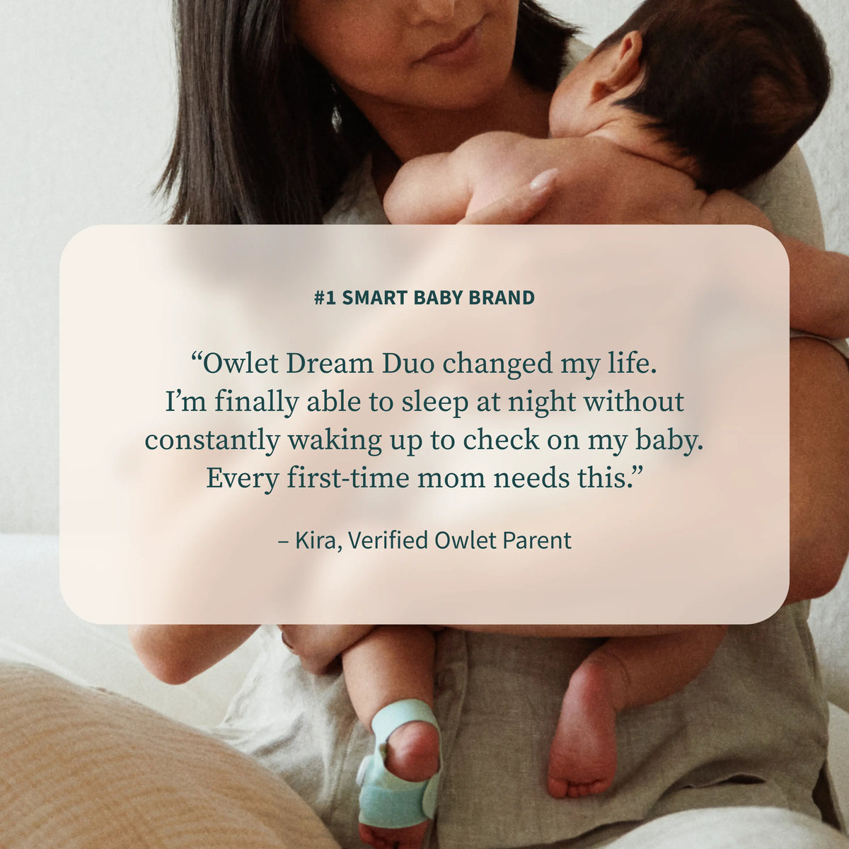 Owlet Dream Duo™ 3 room temperature and humidity monitoring in nursery