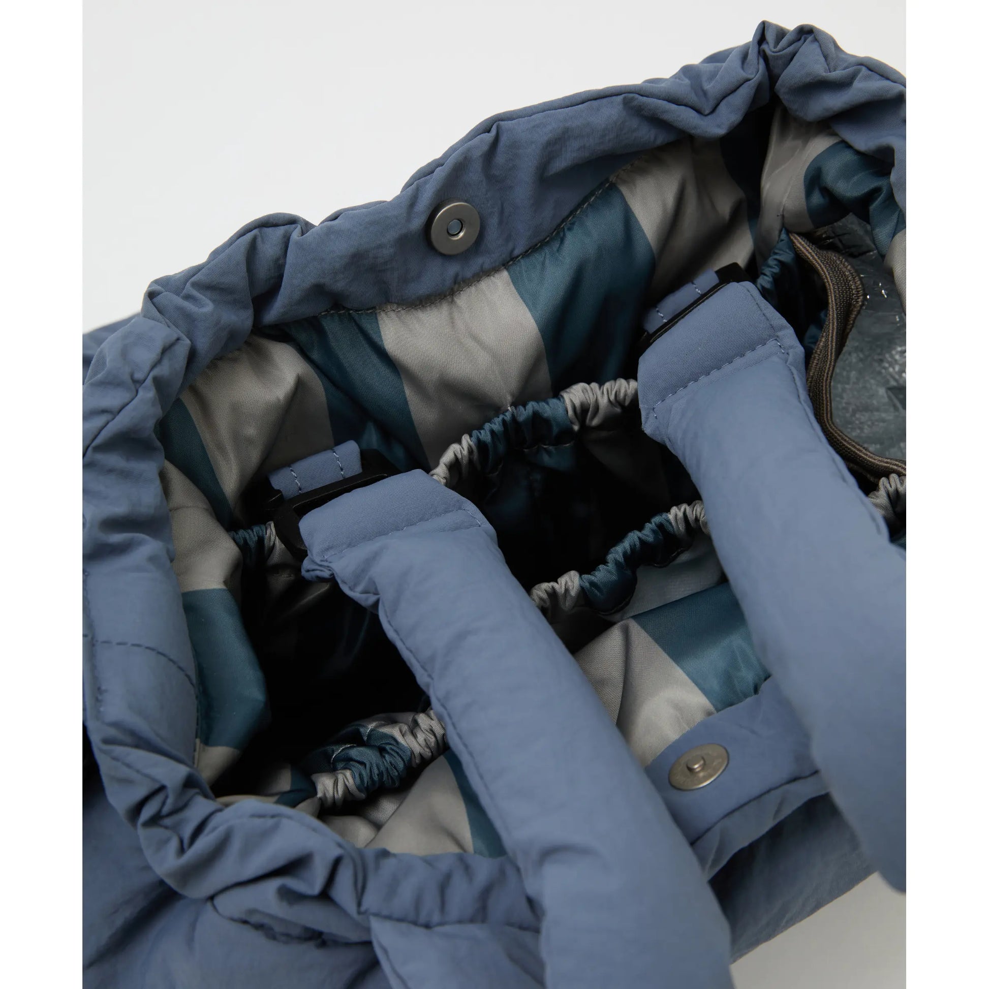 Philé Pram Caddy in Blue, side view