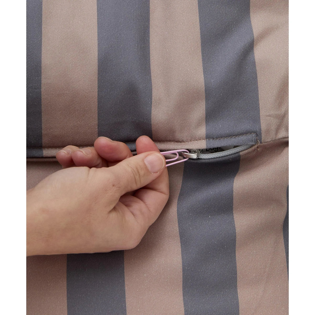 Striped Toddler Lounger - Eggplant