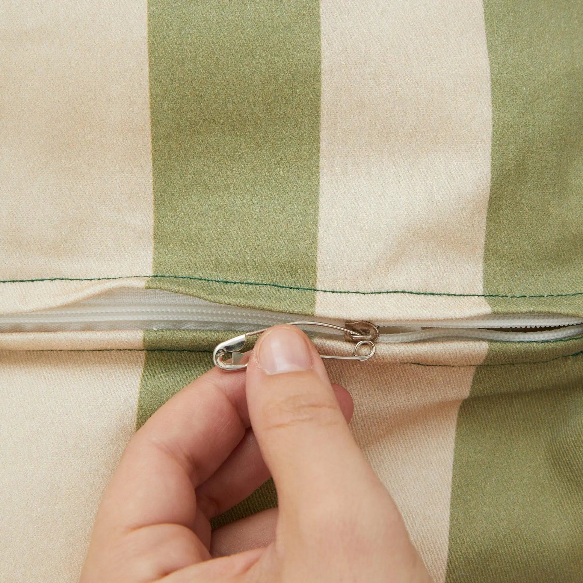 Phile Striped Toddler Lounger – Green