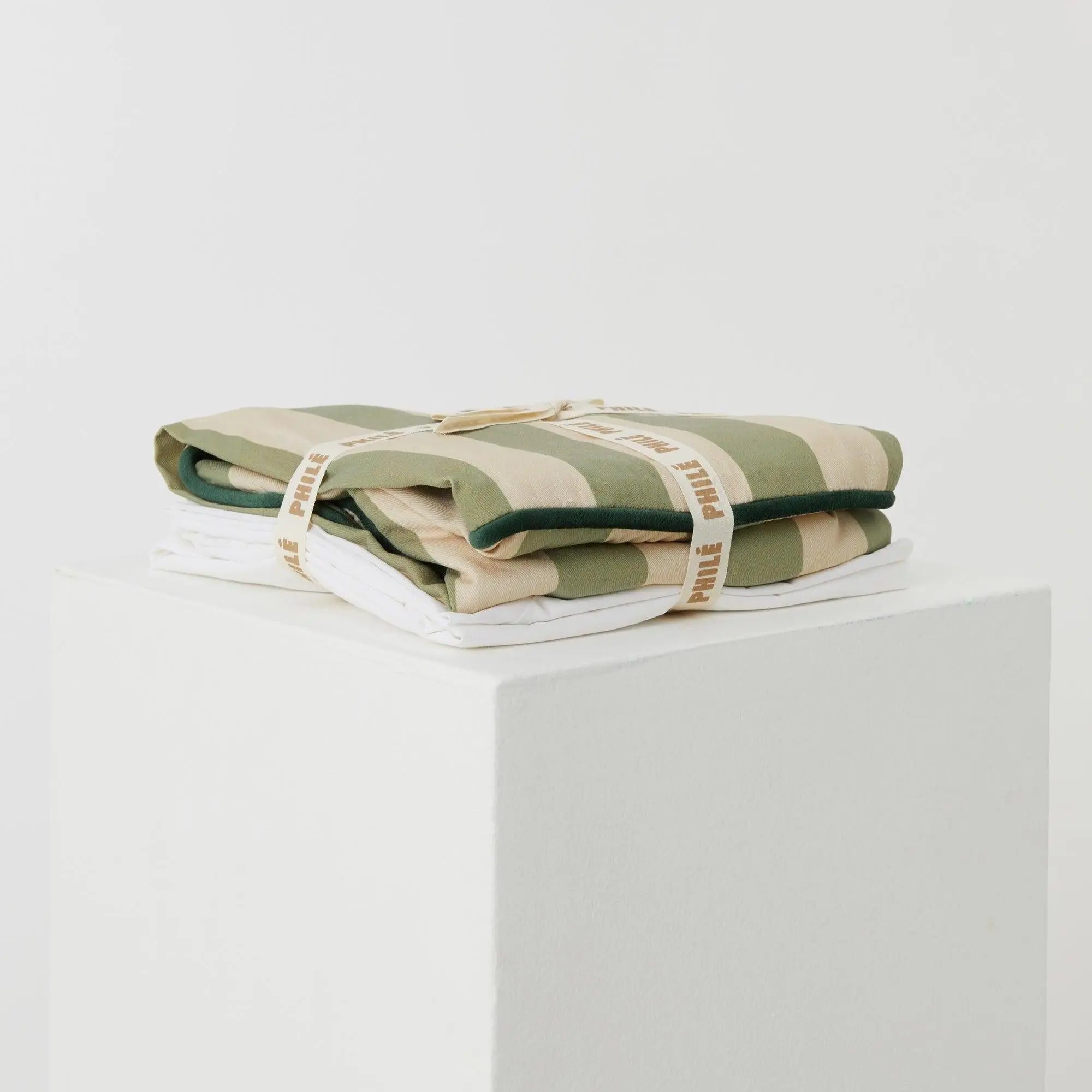 Phile Striped Toddler Lounger – Green