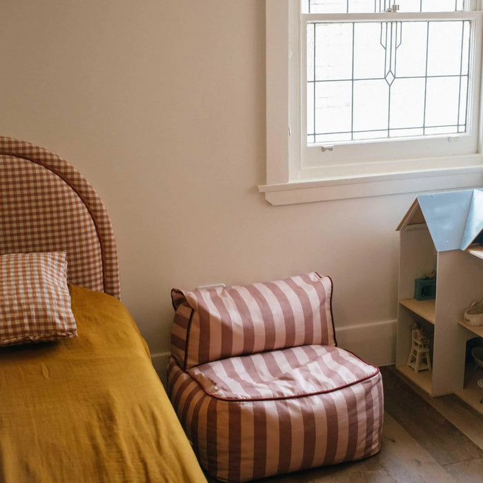 Phile Striped Toddler Lounger – Pink