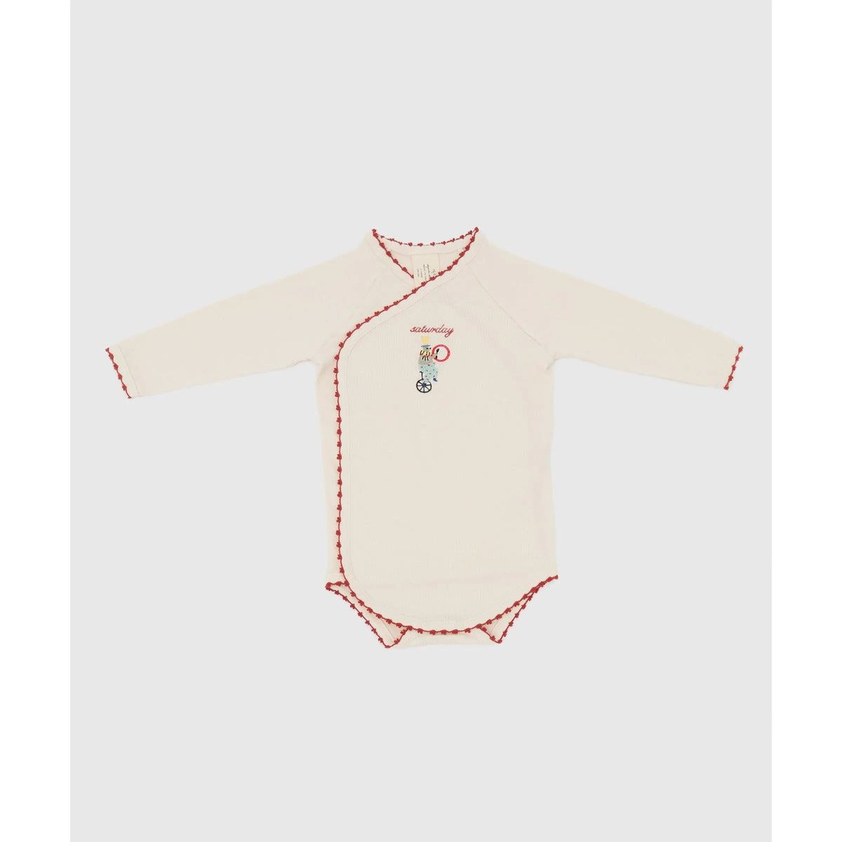 Phile weekly bodysuit set shown with the illustrated Circus Collection gift box