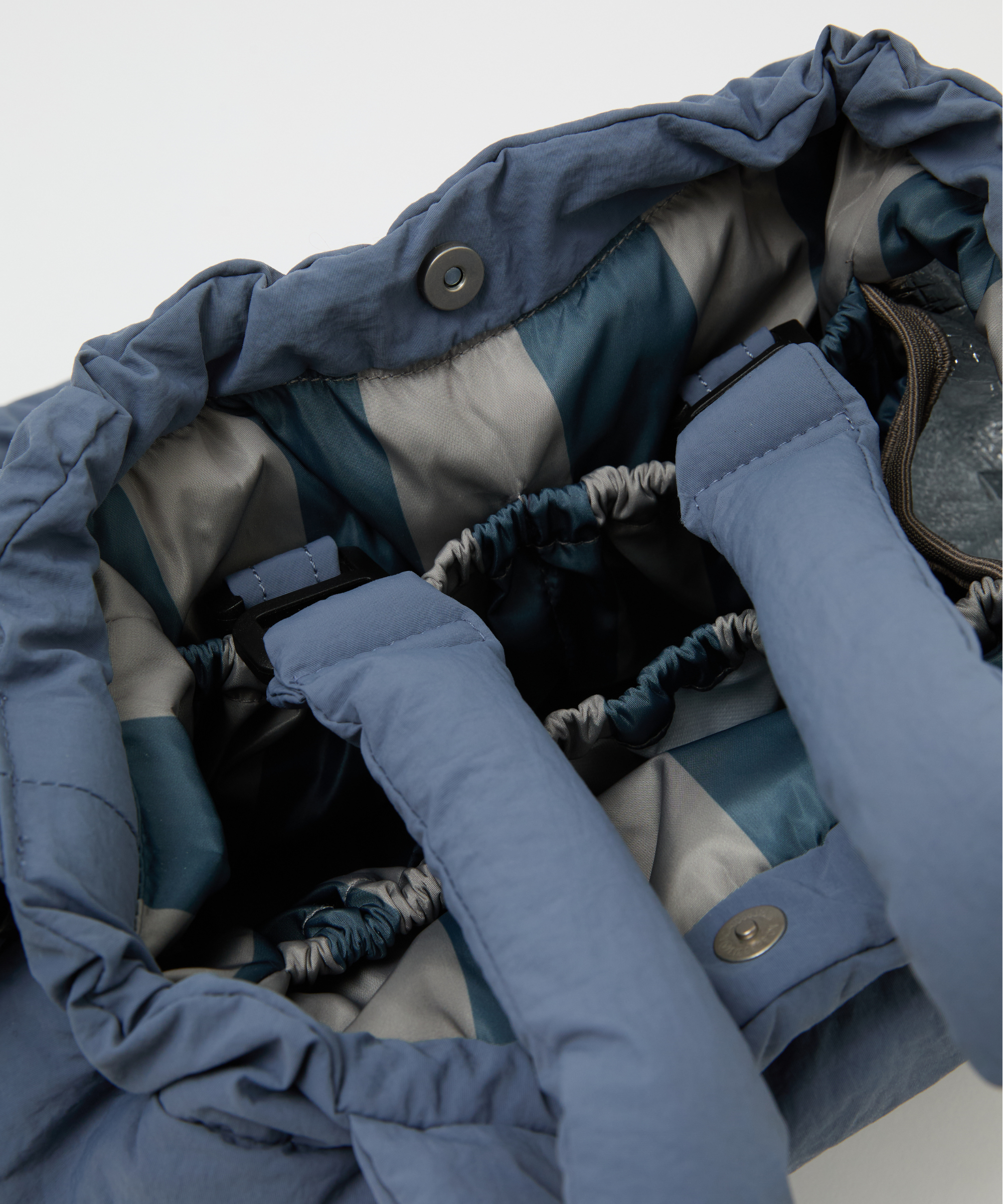 Philé Pram Caddy in Blue, side view