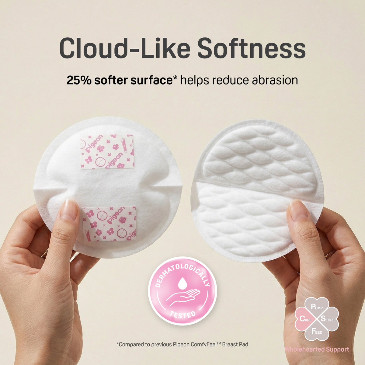 Pigeon ComfyDry breast pad breathable air pocket design