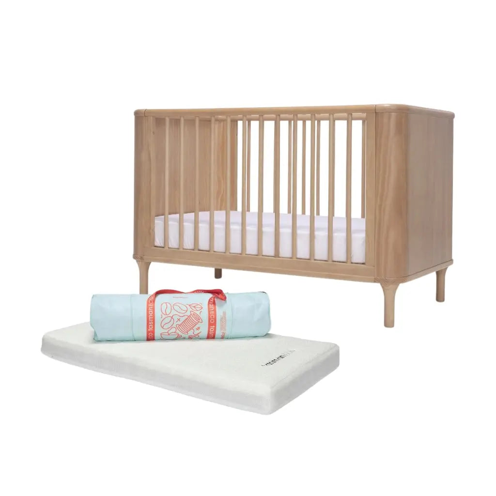 Tasman Eco Willow Cot + Mattress  