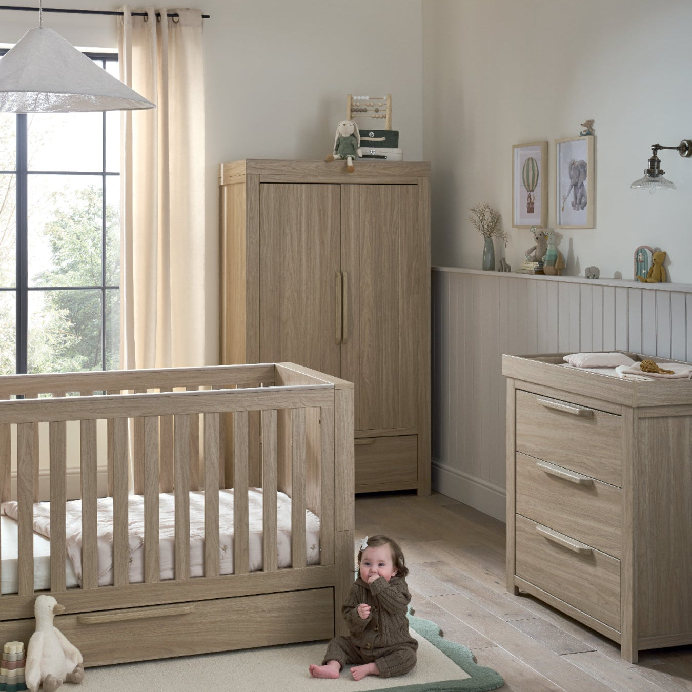 Franklin Light Oak - Cot Only