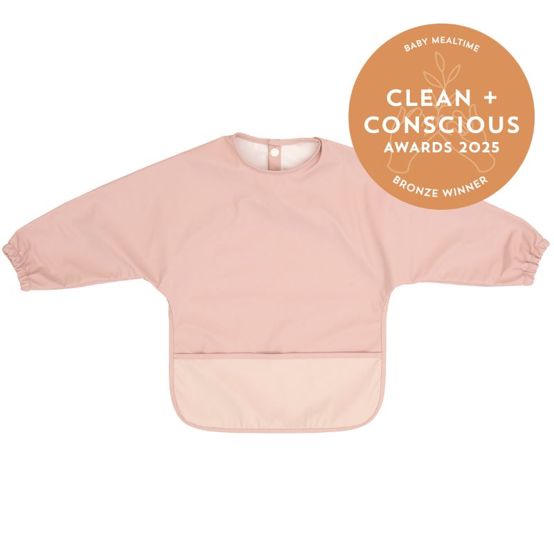 Recycled long sleeve bib - Pink