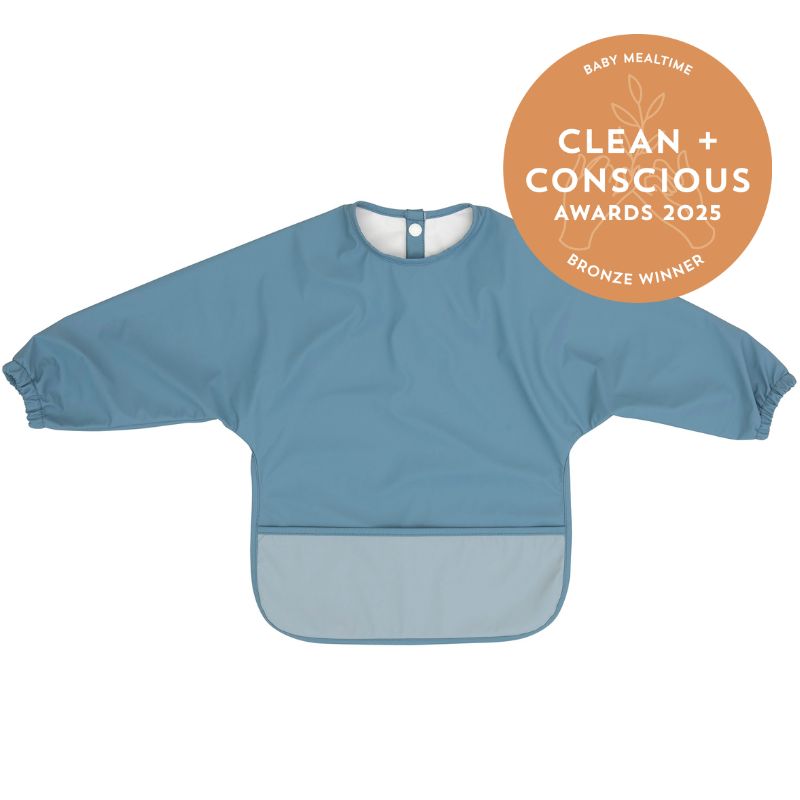 Recycled long sleeve bib - Blue