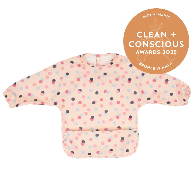 Recycled long sleeve bib - Confetti