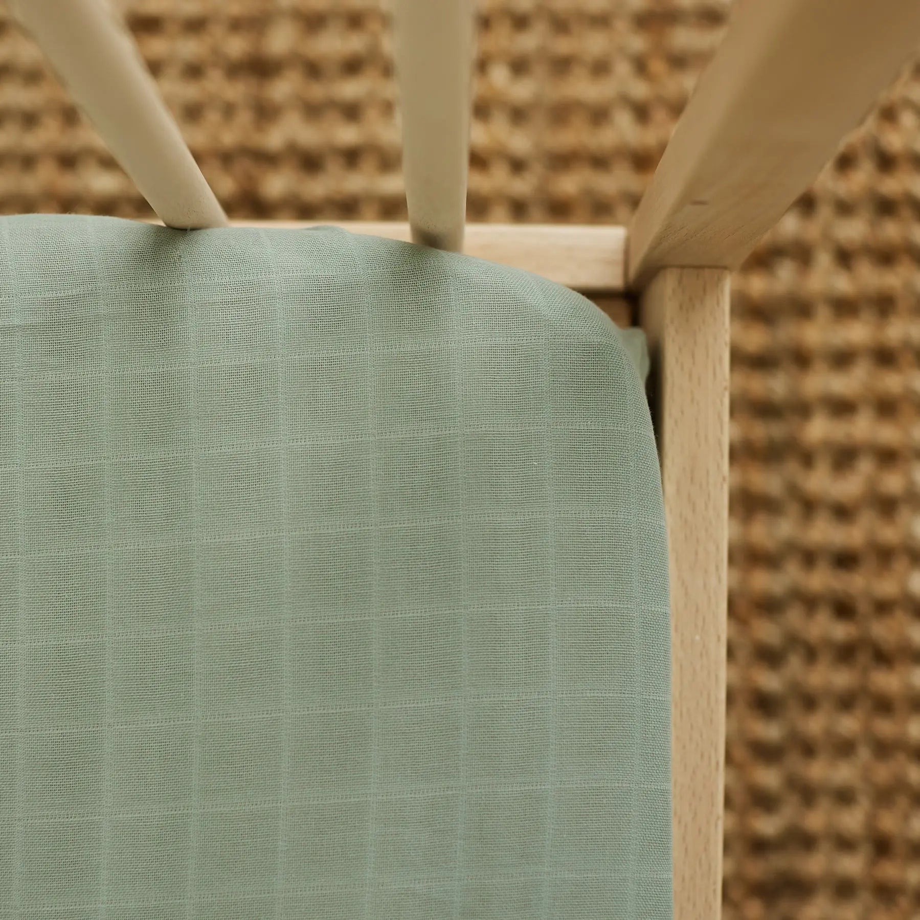 SNUG AS A BUB + CO Moss Cot Sheet