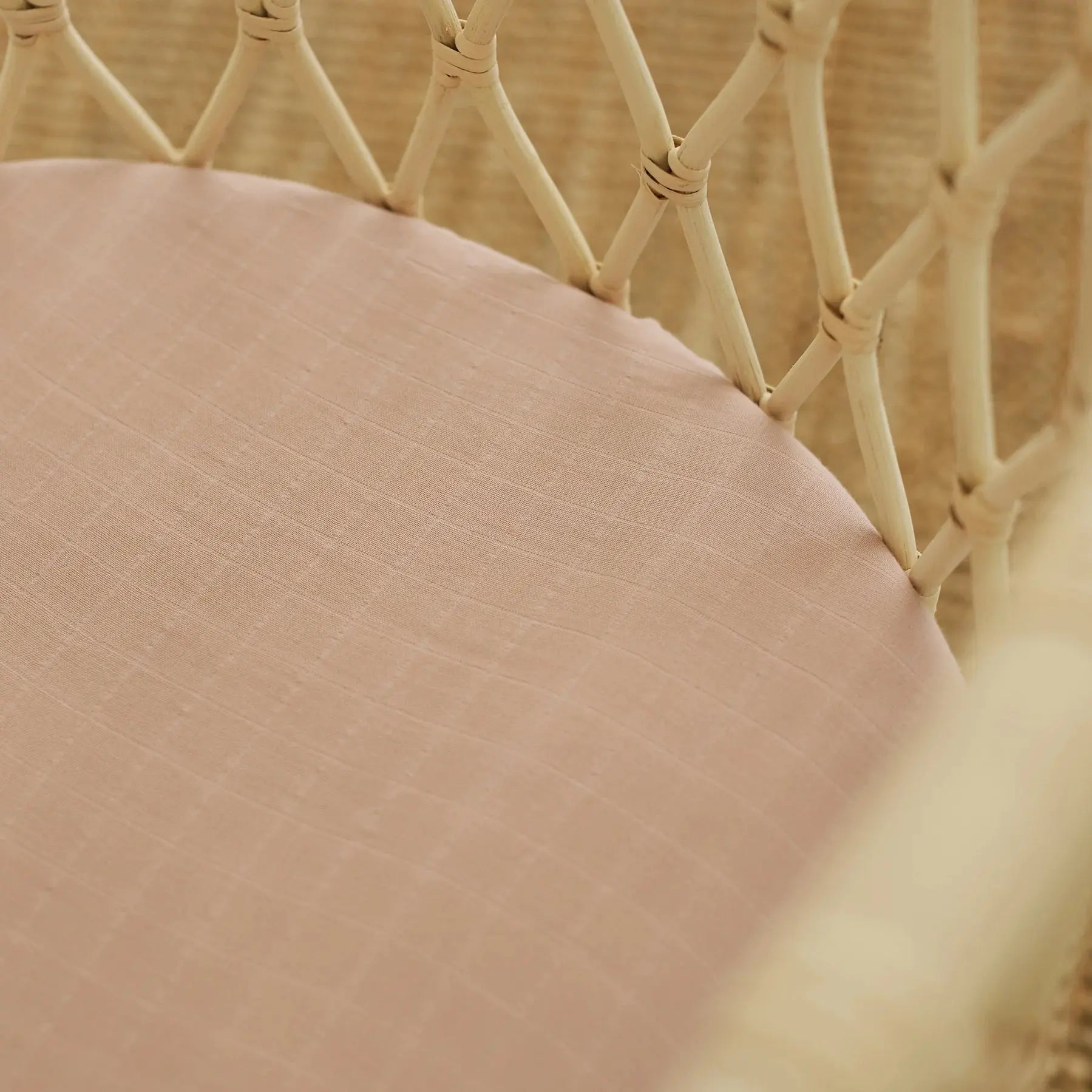 SNUG AS A BUB + CO Rose Clay Bassinet Sheet