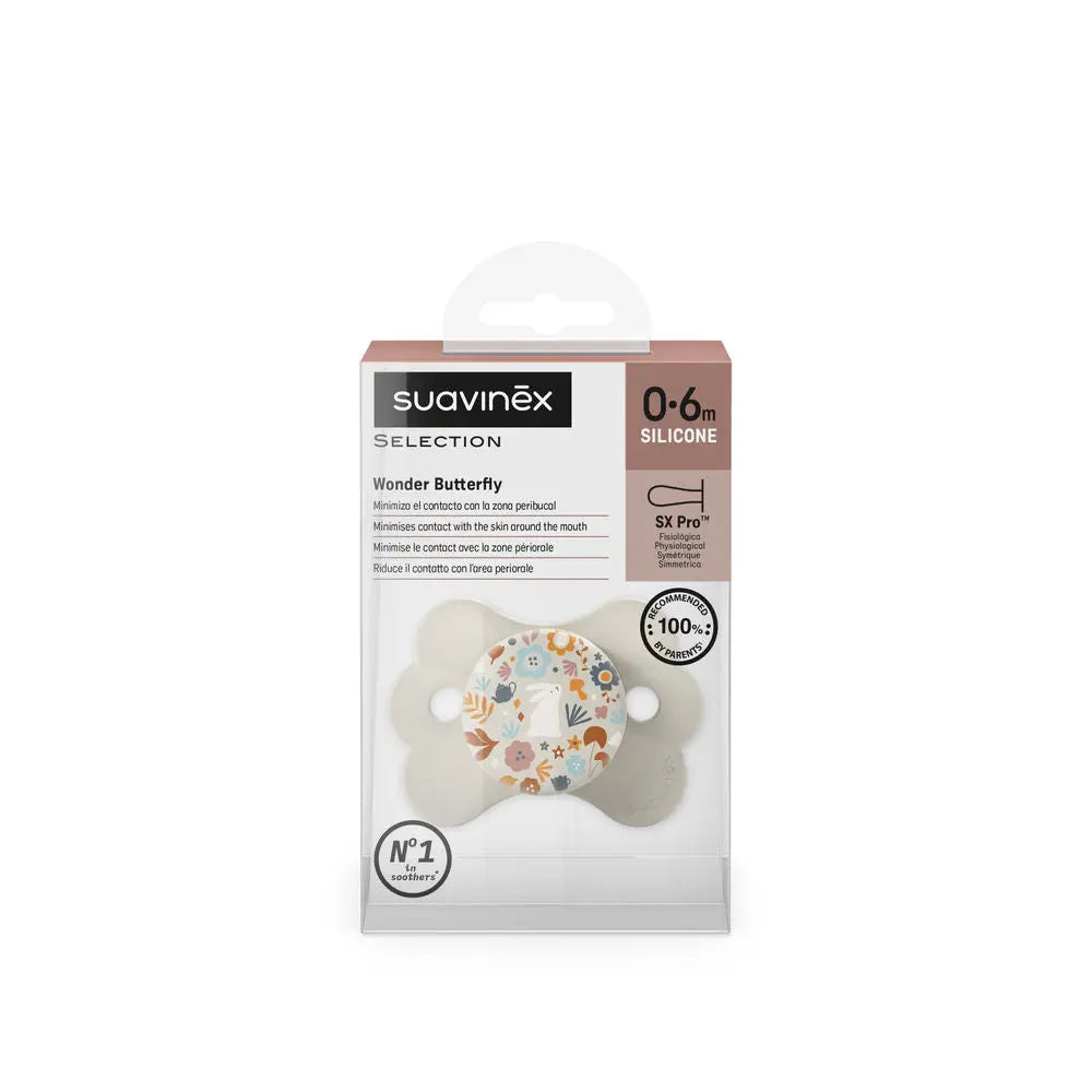 Suavinex Wonderland Butterfly SX Pro Soother 0-6 Months - Liberty Neutral