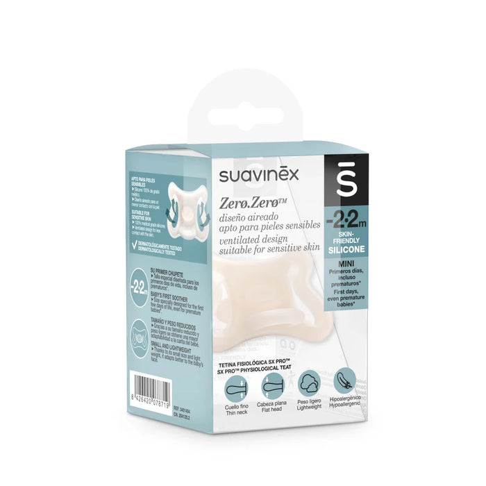 Suavinex Zero Zero Physiological Air flow Silicone Soother -2-2M