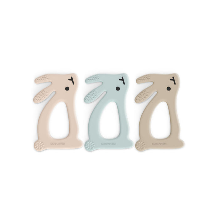 Suavinex Wonderland Rabbit Teethers - Beige