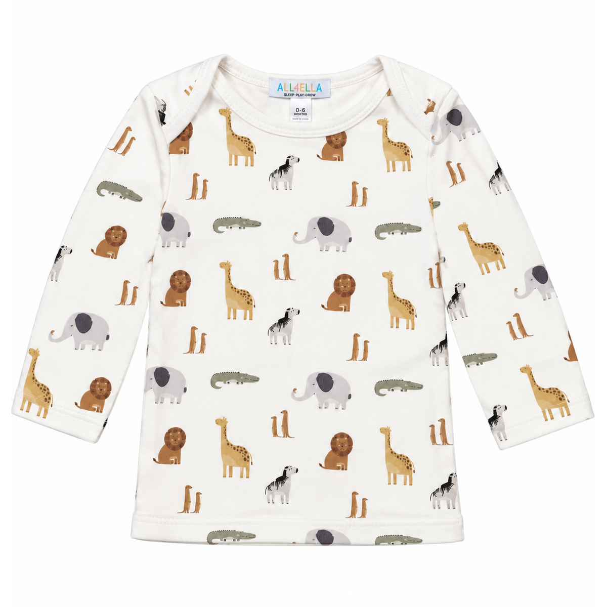Wild Animals organic long sleeve tee