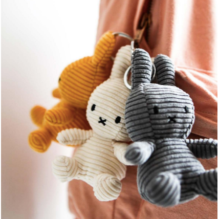 Miffy ECO Corduroy Keychain VARIOUS COLOURS