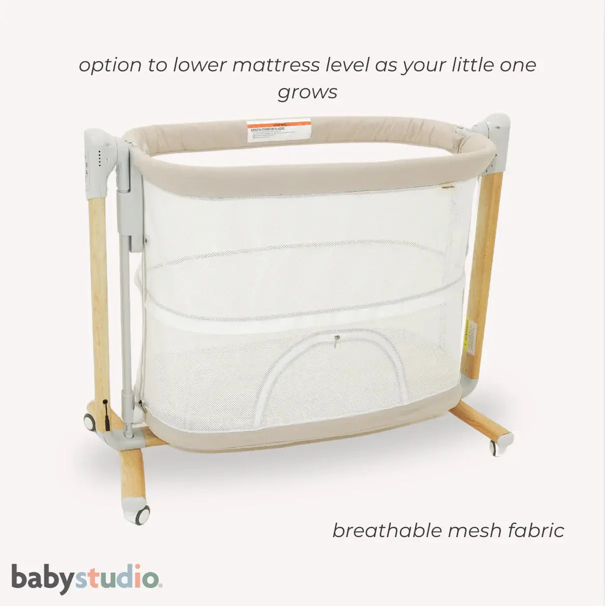 BabyStudio RockabyeV2 - The Soothing Bassinet (Mattress Included)  