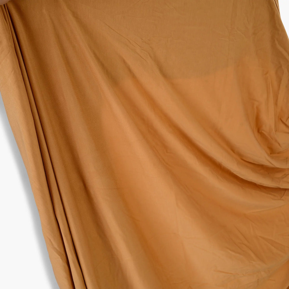 Seena Burnt Caramel fitted sheet fabric close-up