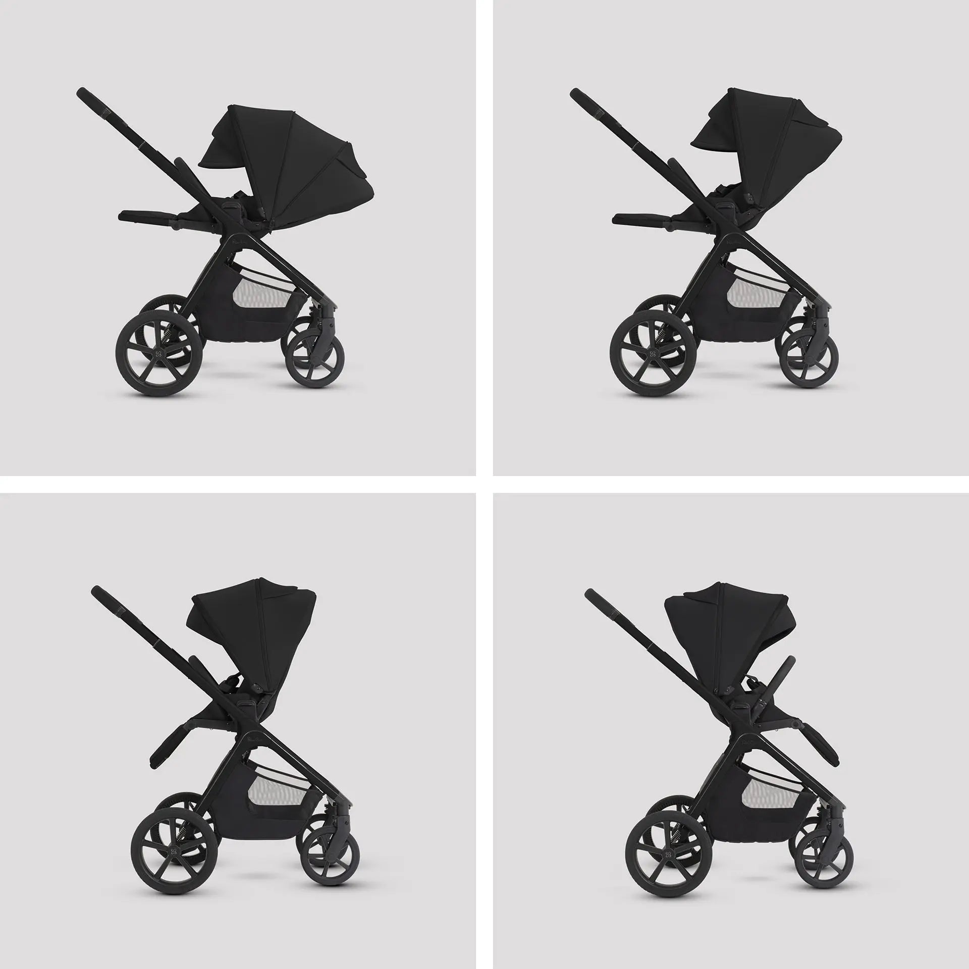 Silver Cross Cove 2 Onyx — Genius™Fold carrycot with panoramic mesh ventilation