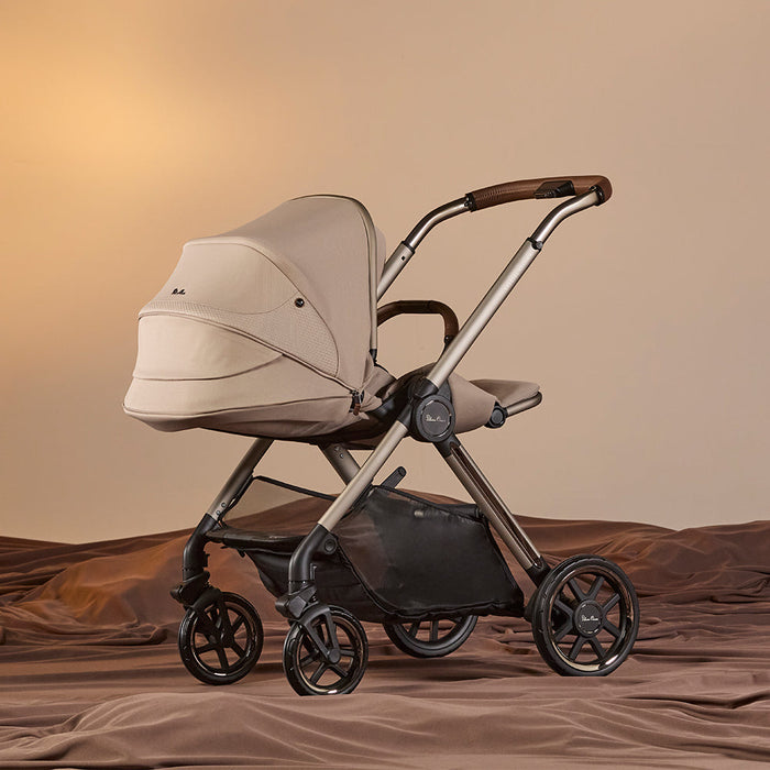 Silver Cross Reef 2 with First Bed Folding Carrycot - Special Edition Frappe