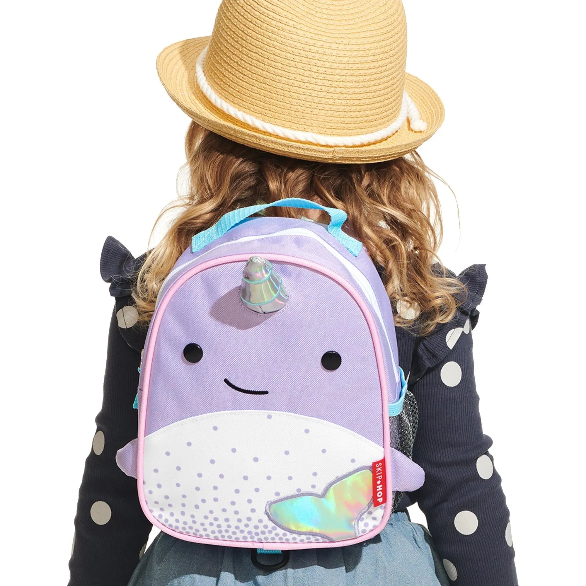 Skip Hop Zoo Mini Backpack with Reins - Narwhal