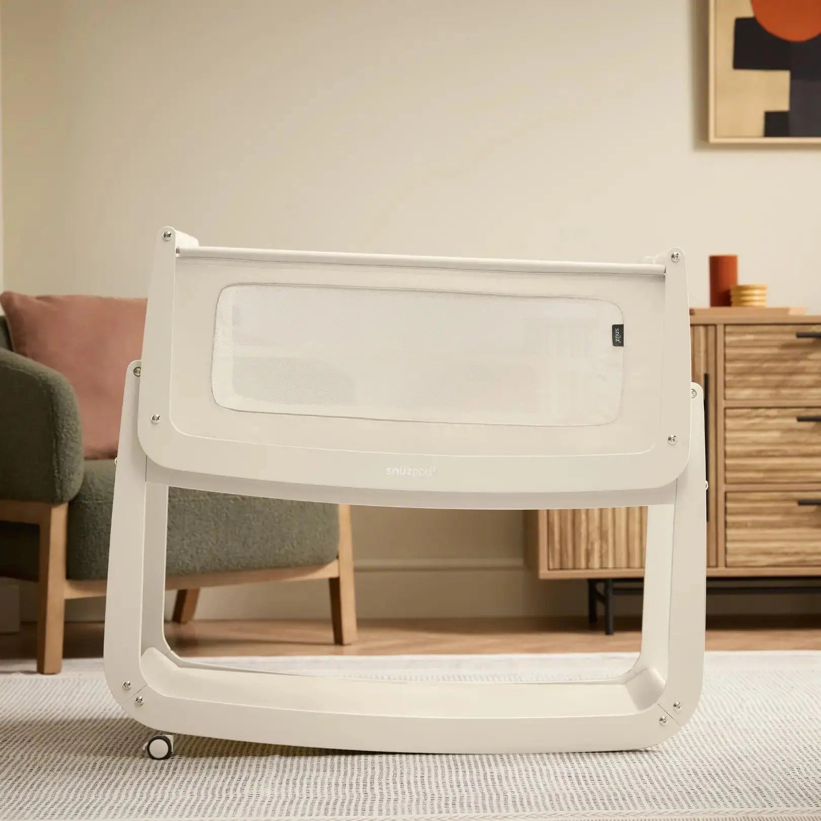 SnuzPod5 Bedside Bassinet - Cashmere