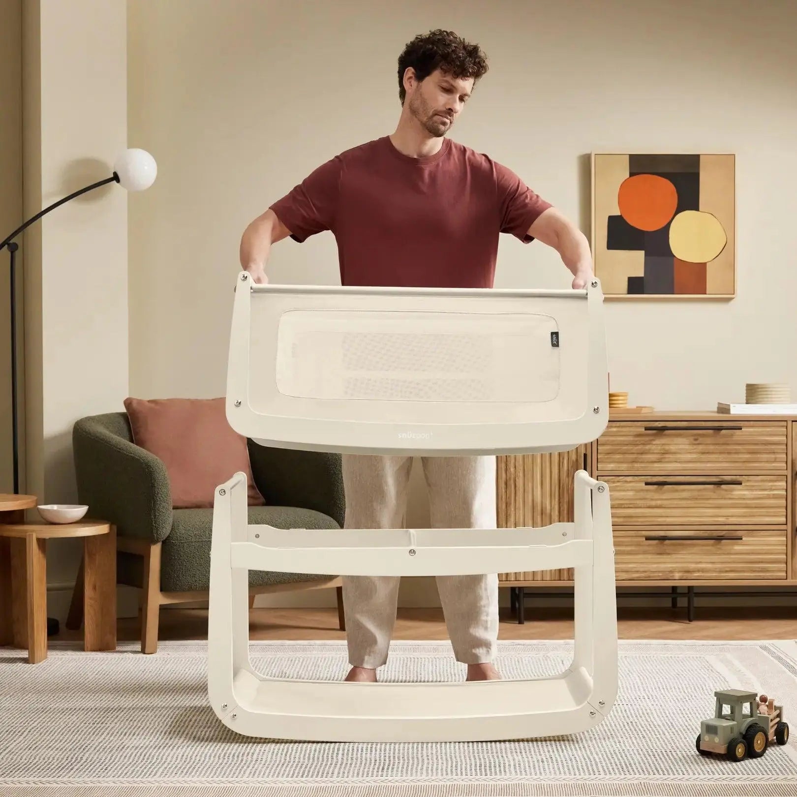 SnuzPod5 Bedside Bassinet - Cashmere