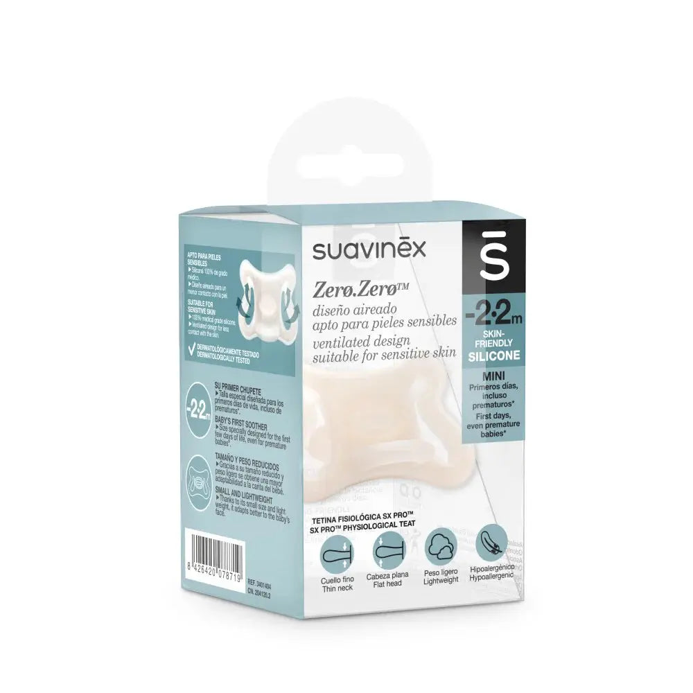 Suavinex Zero Zero Physiological Air flow Silicone Soother -2-2M