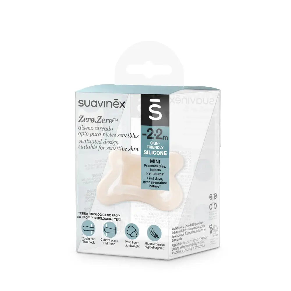 Suavinex Zero Zero Physiological Air flow Silicone Soother -2-2M