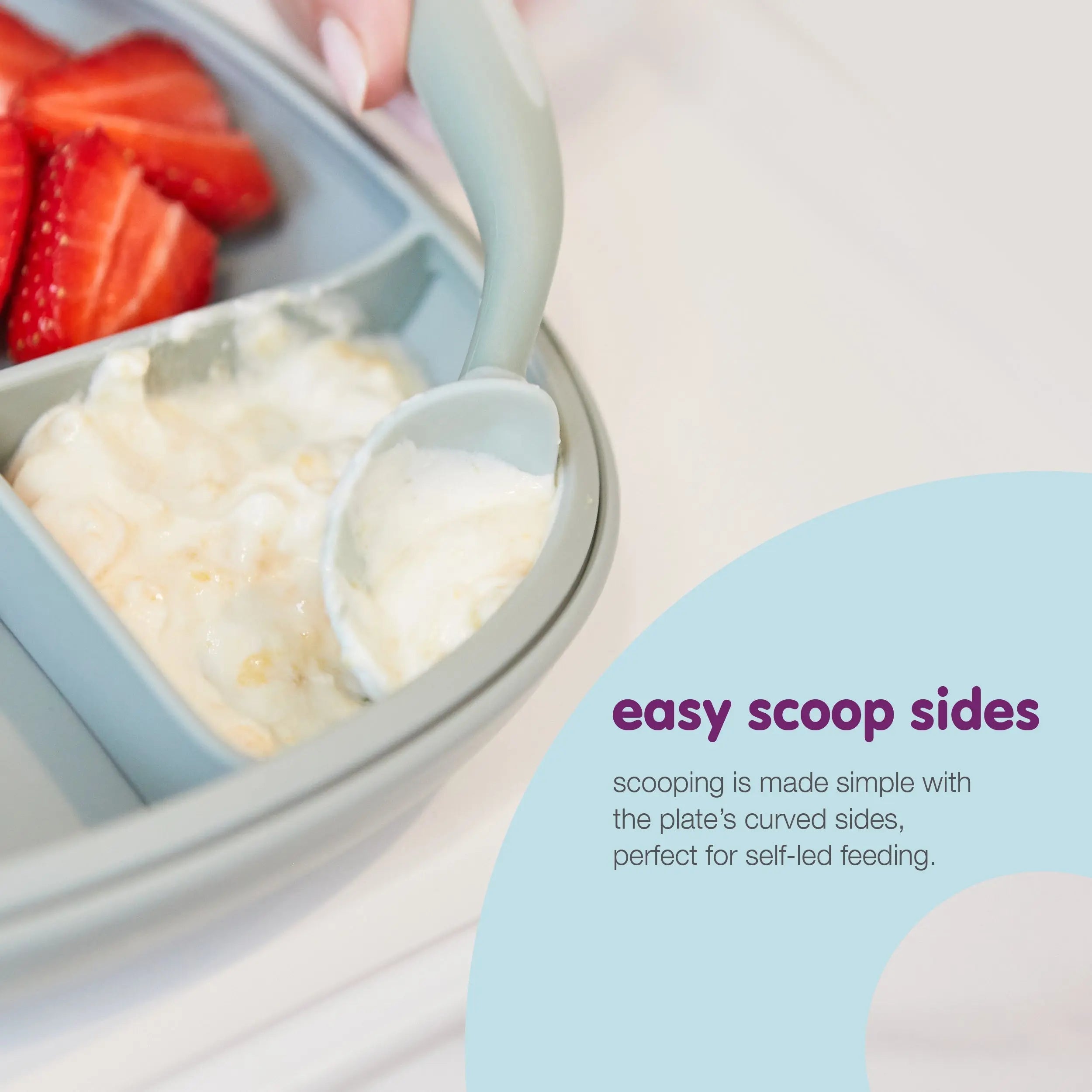 2 in 1 suction plate - ocean