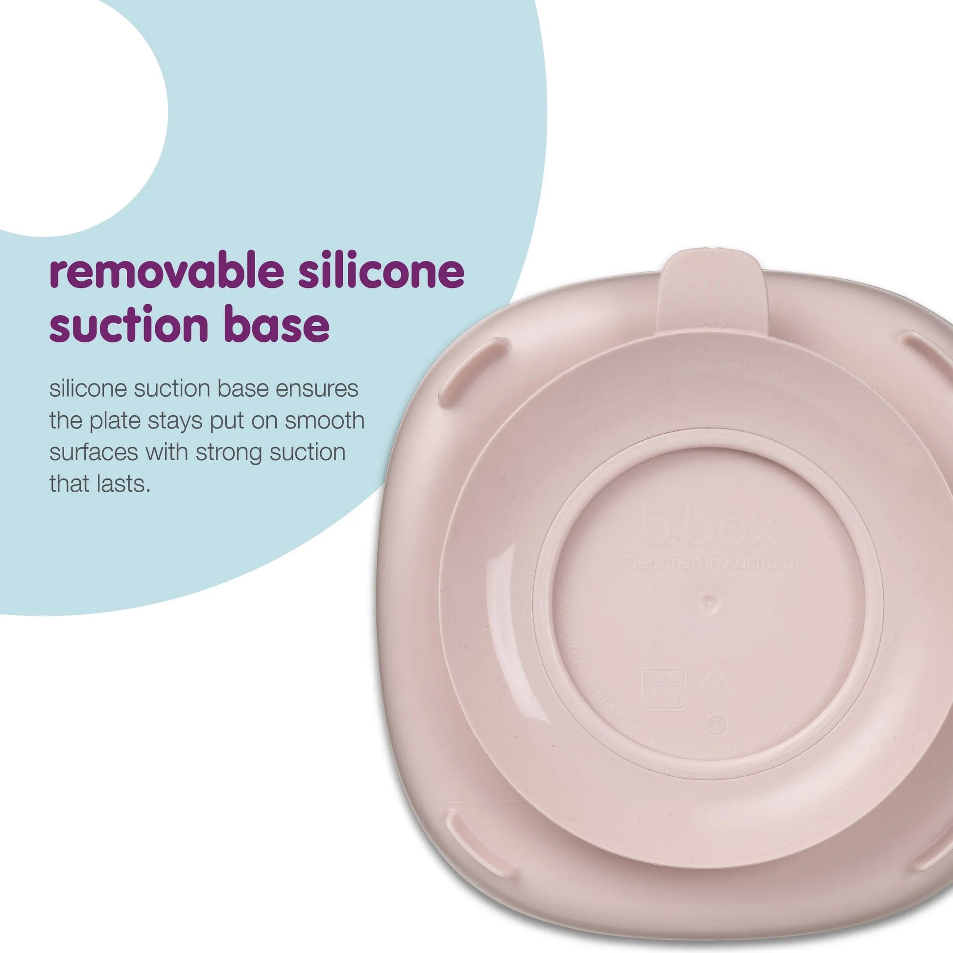 2 in 1 suction plate - blush