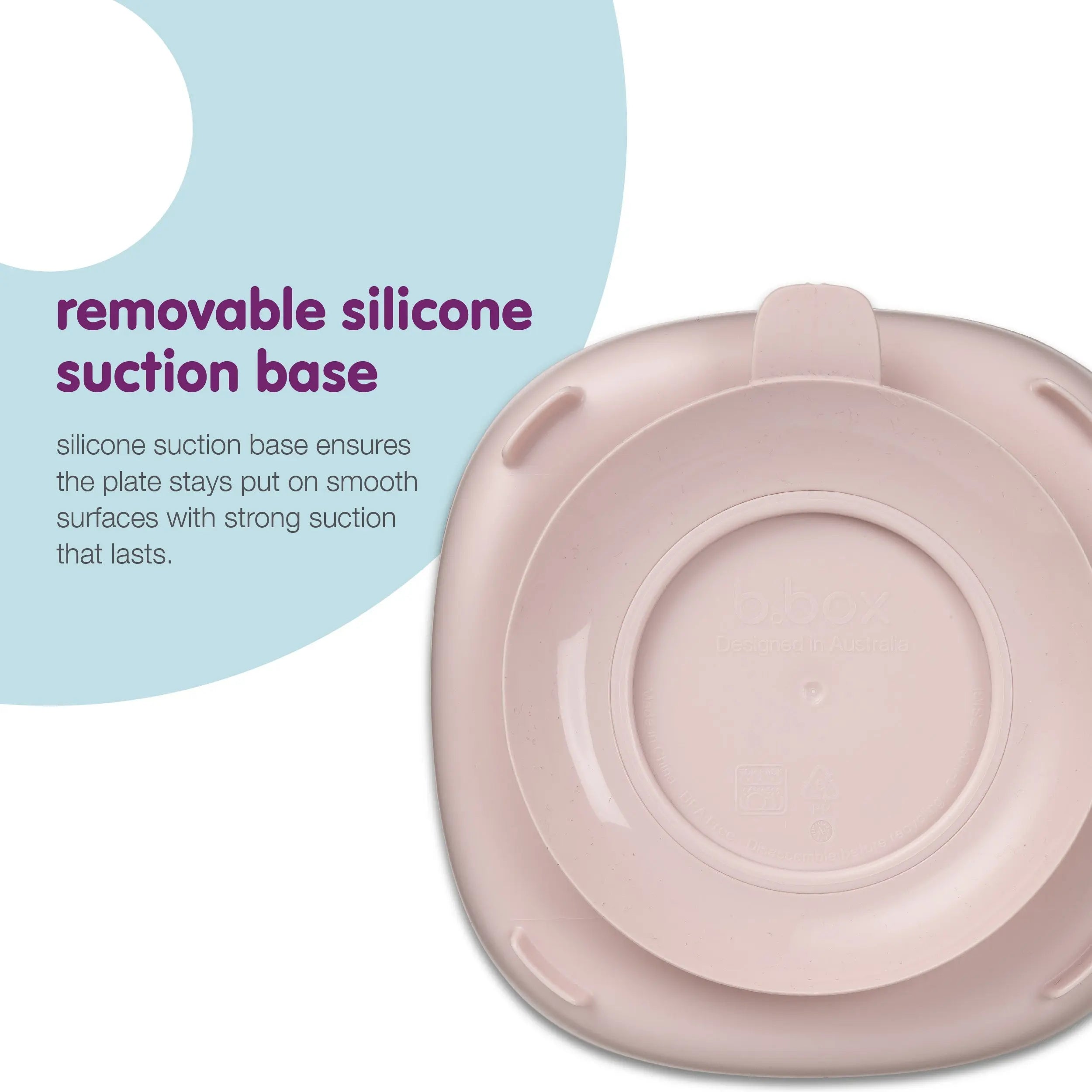 2 in 1 suction plate - blush