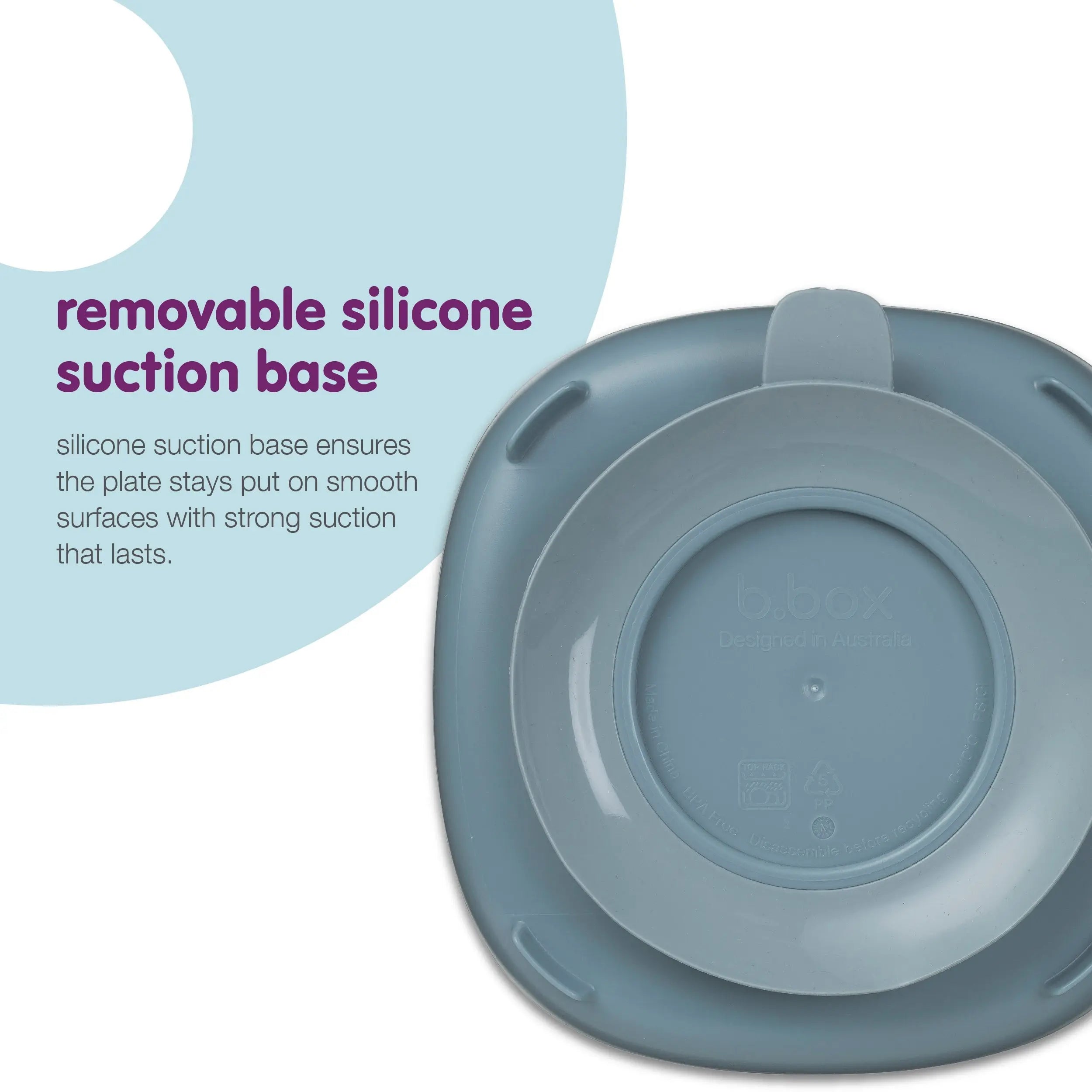 2 in 1 suction plate - ocean