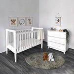 Sweet Pea Emma Cot, Mattress & 3-Drawer Chest Bundle