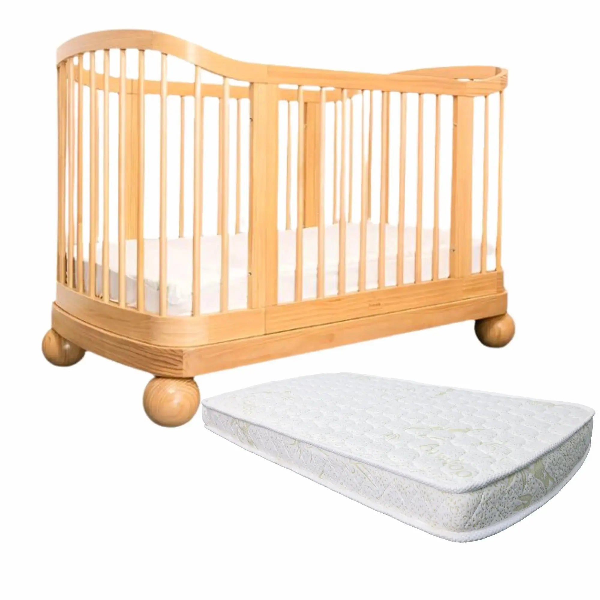 Sweet Pea Madison cot + Luxury Oval Mattress Package