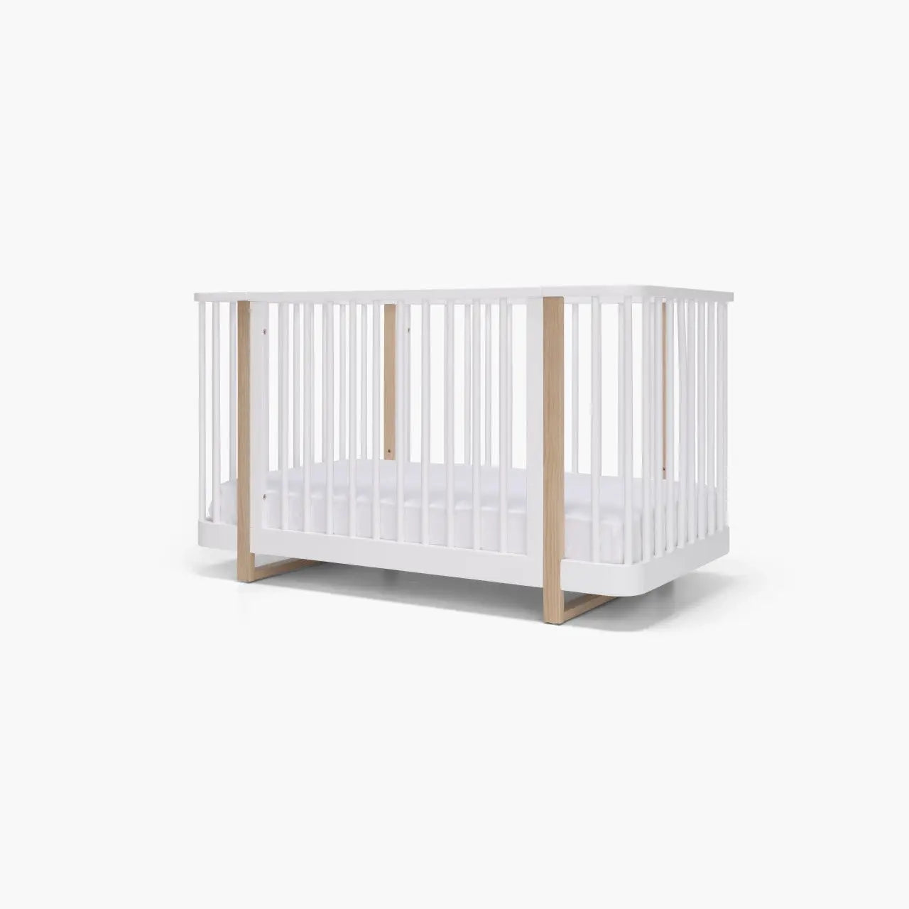 Tasman Eco Pisa Cot Package - White and Sandstone