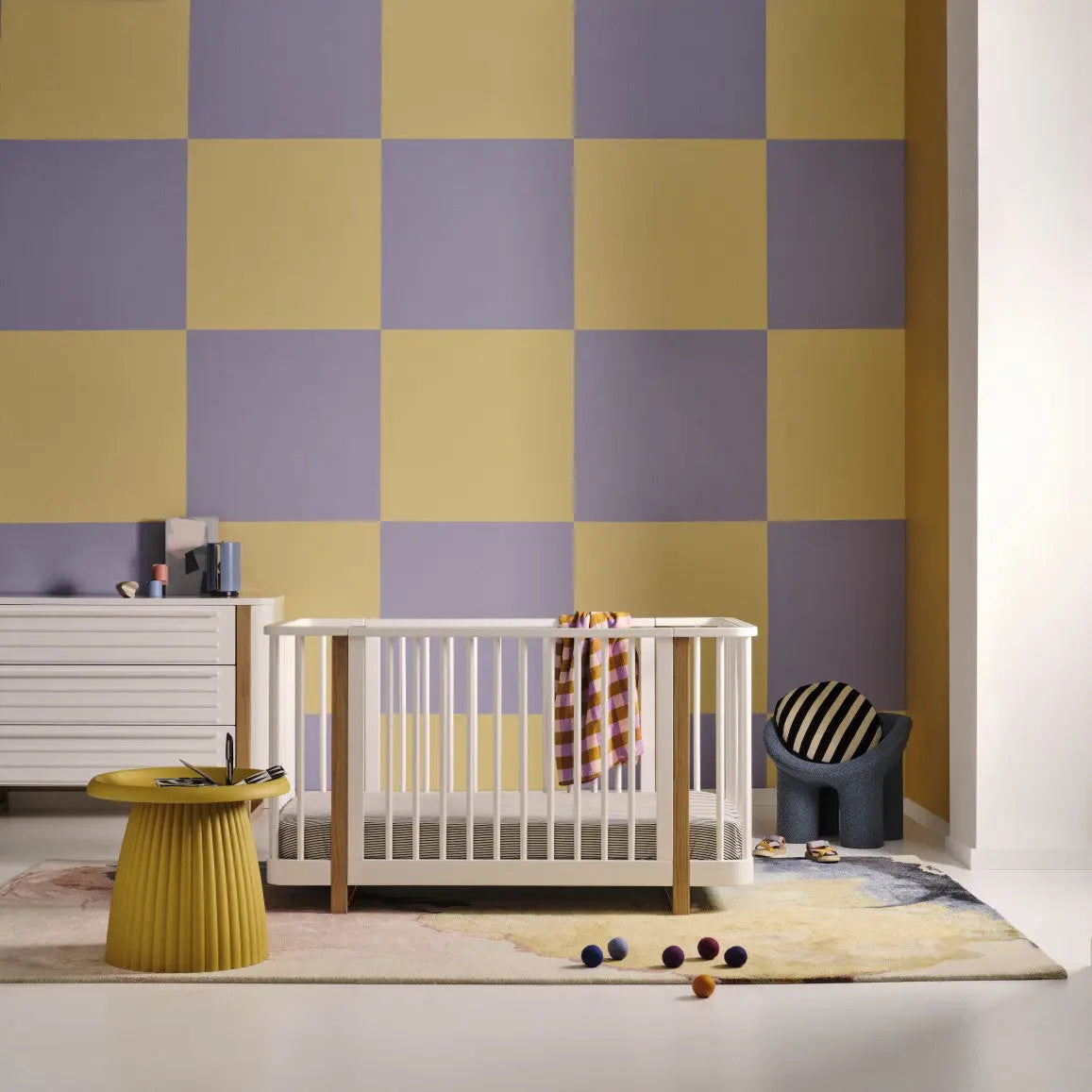 Tasman Eco Pisa Cot Package - White and Sandstone