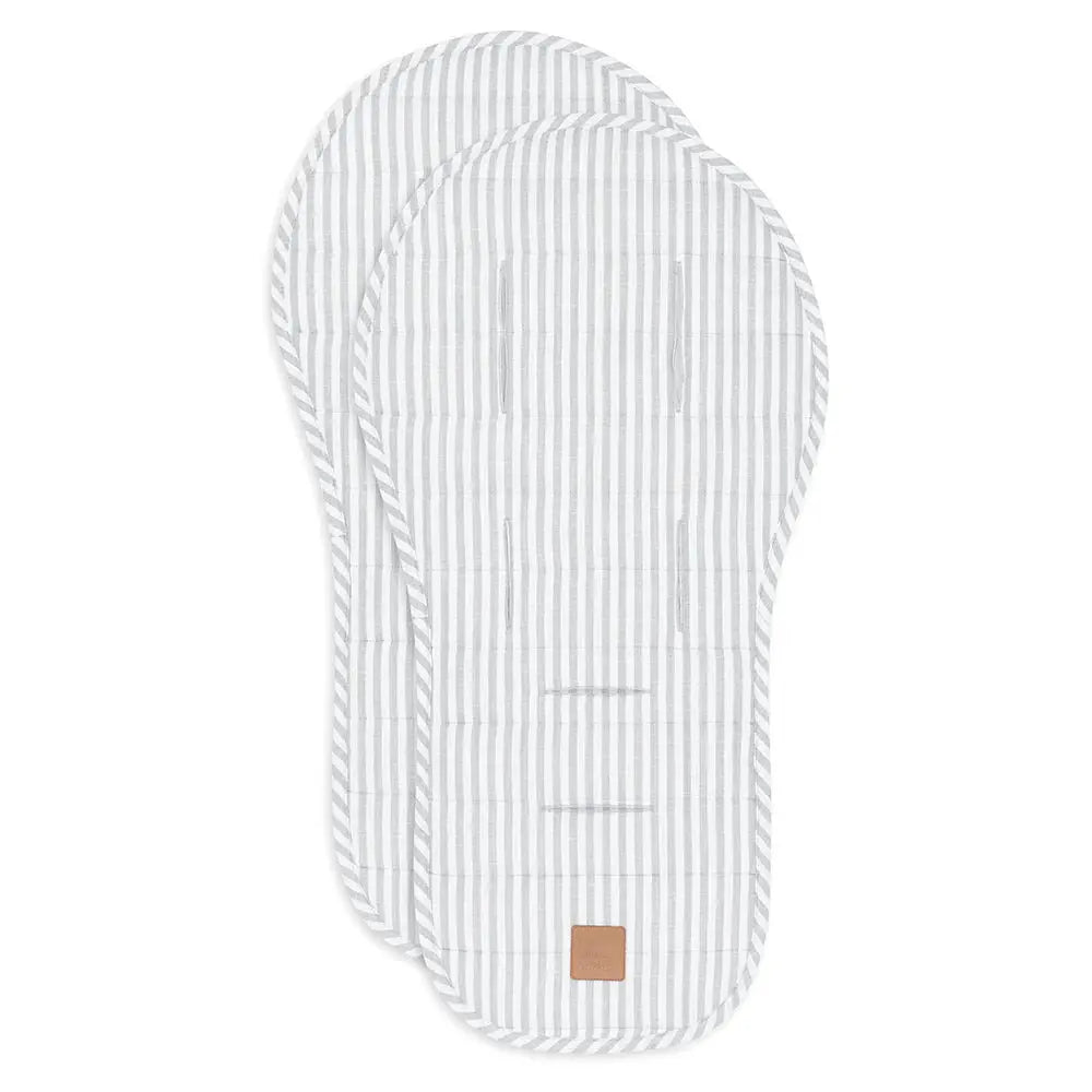 The Muse Edition Universal Linen Pram Liner - Stripe