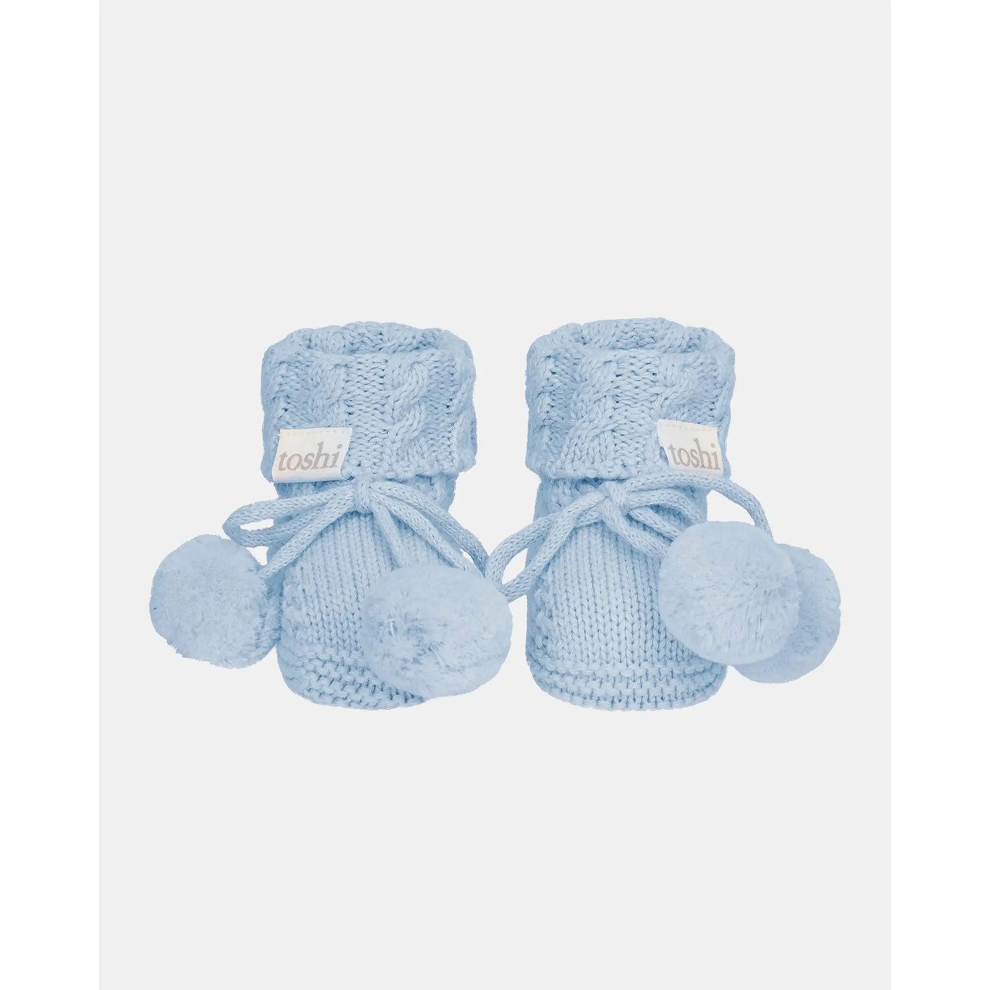 Organic Booties Yummy Bluebell